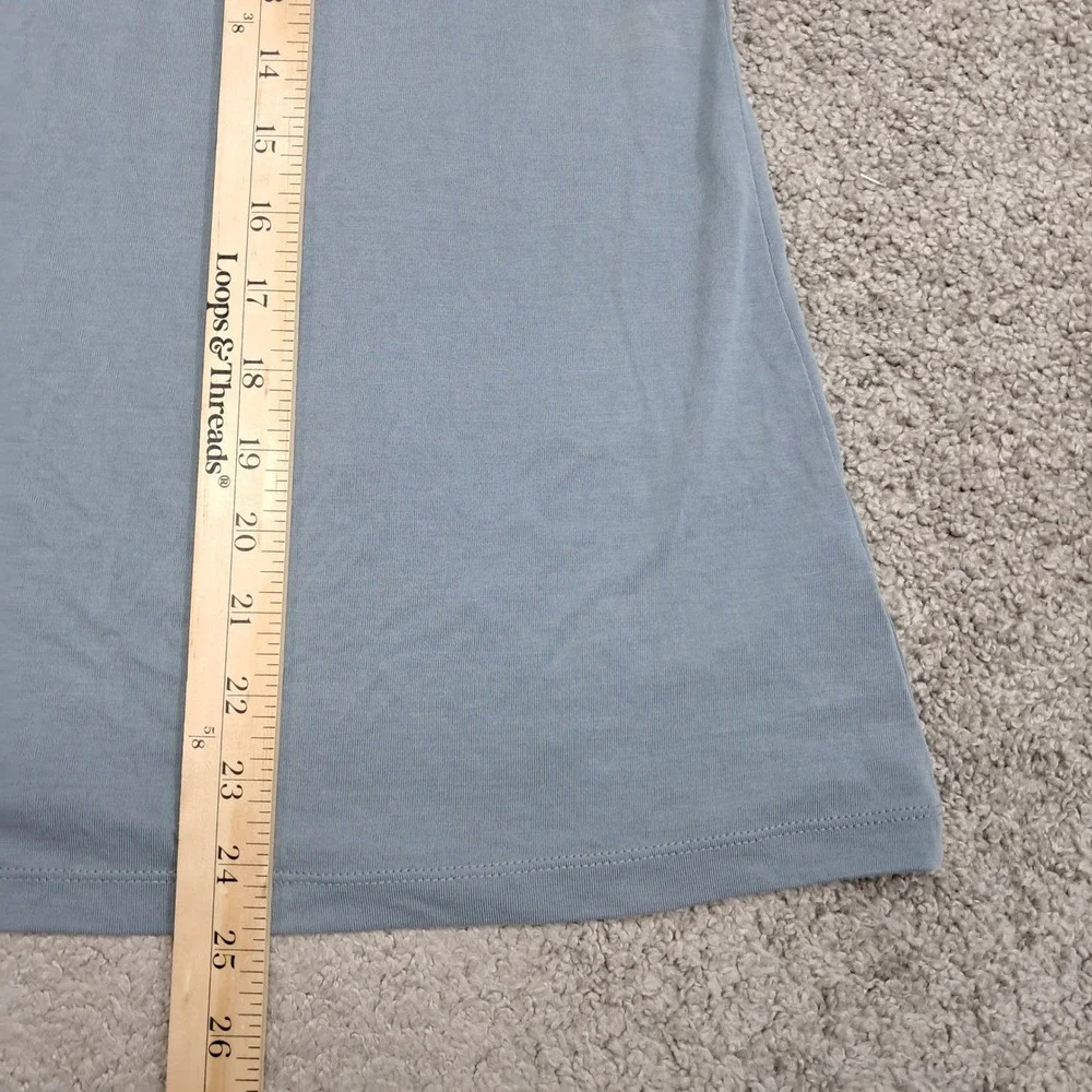LOFT Outlet Womens Blue‎ Modal Blend High Neck Sleeveless Tank Top Size M 495090